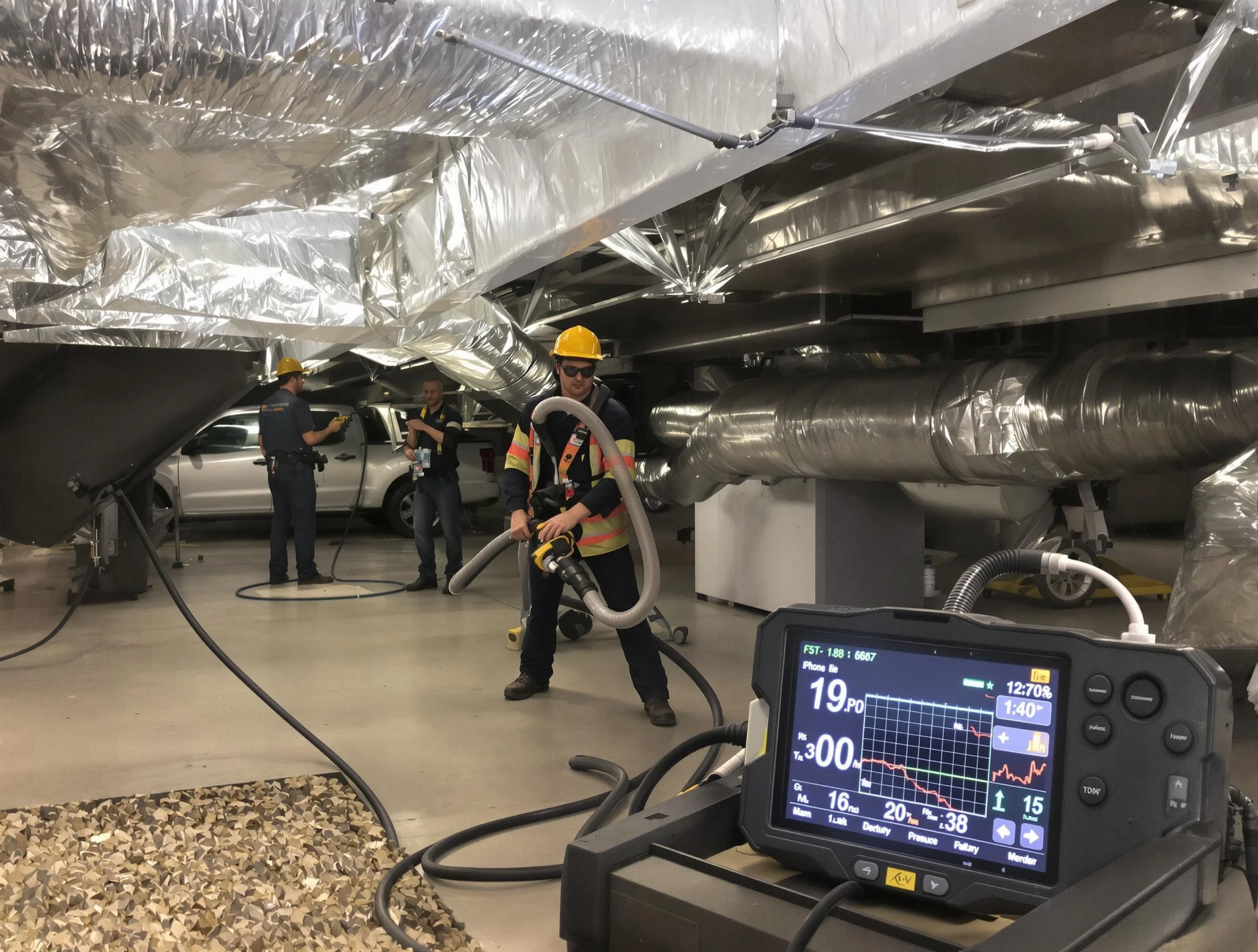 Professional negative pressure duct cleaning by Revere Air Duct Cleaning in Revere