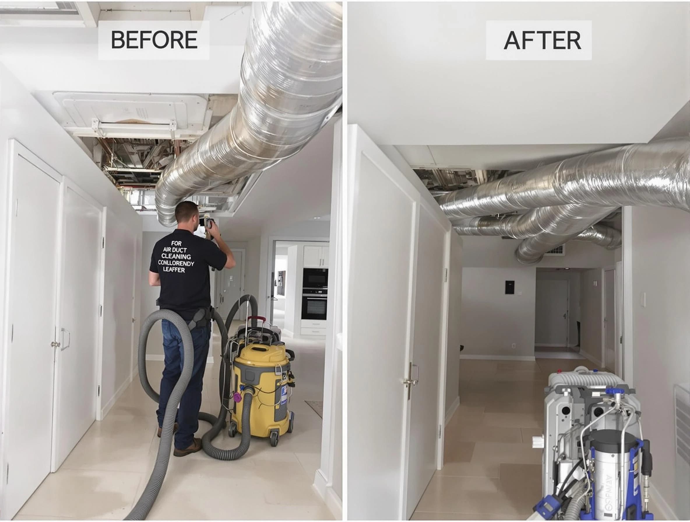 Revere Air Duct Cleaning professional performing thorough air duct cleaning in Revere