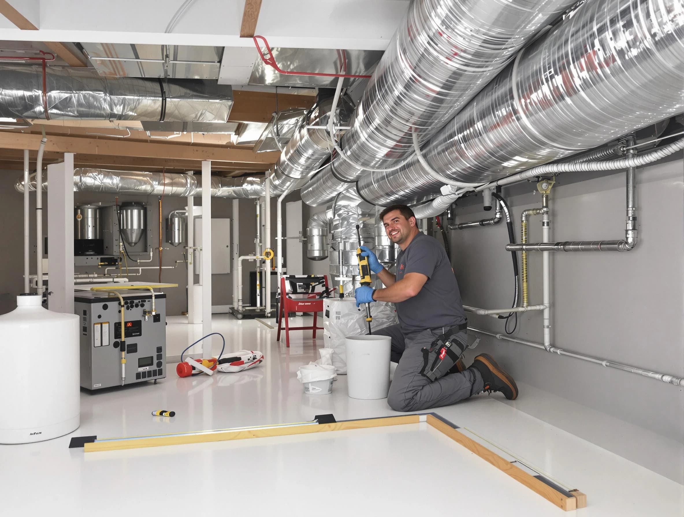 Professional duct sealing service by Revere Air Duct Cleaning in Revere